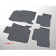 Car rubber floor mats black RENAULT KADJAR (2015-...) C-CAR
