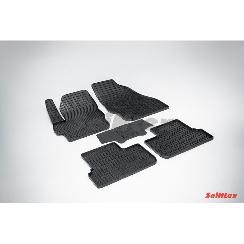 Car rubber floor mats black SEINTEX *STK* MAZDA 3 (2009-2013)
