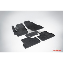 Car rubber floor mats black SEINTEX *STK* MAZDA 3 (2009-2013)