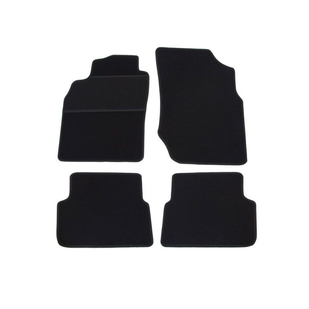 Car textile mats black NISSAN ALMERA TINO (2000-2006) ECONOMIC (CR)