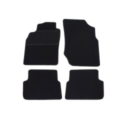 Alfombrillas textiles negras para coche NISSAN ALMERA TINO (2000-2006) ECONÓMICA (CR)