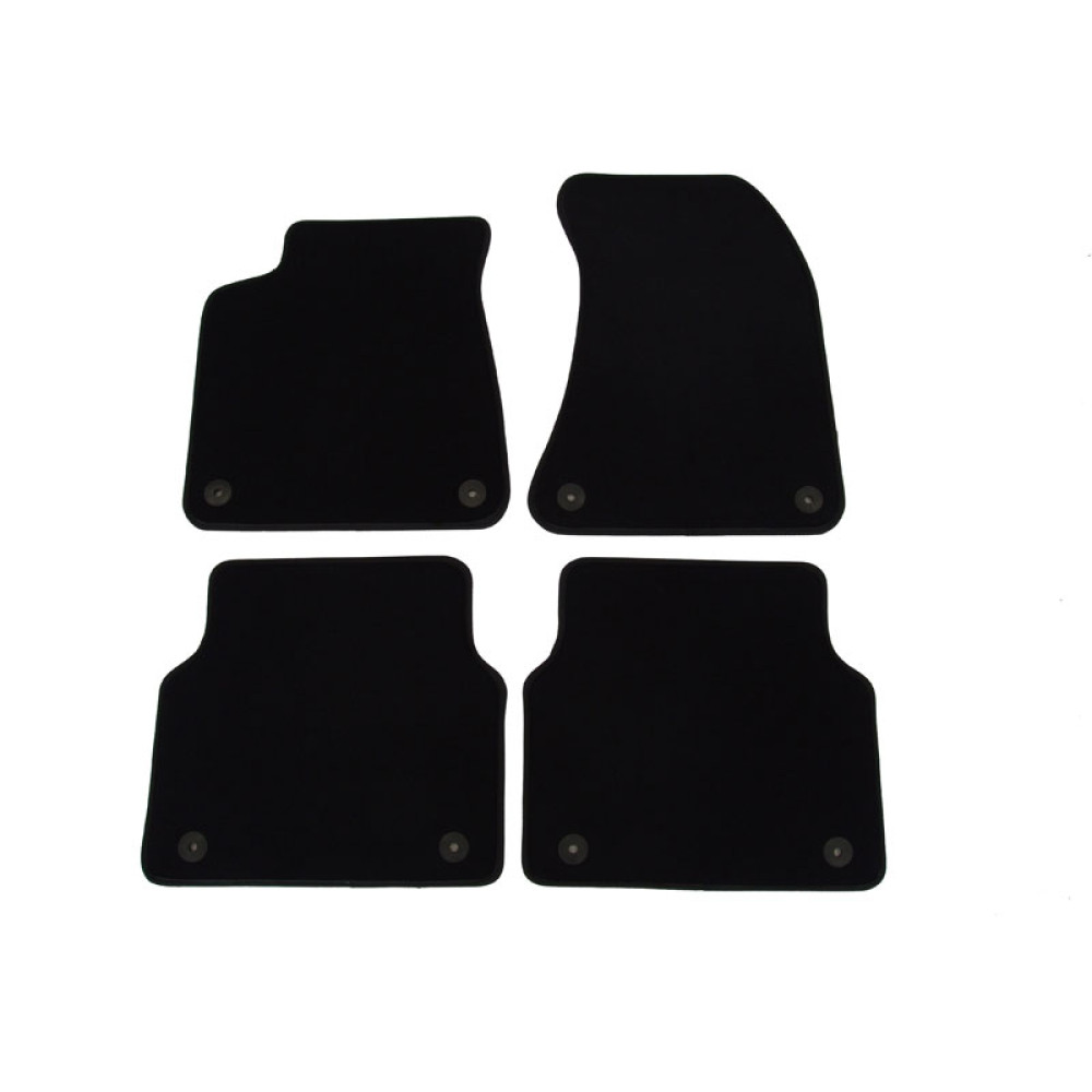 Car textile mats black AUDI A8 (2010-...) LUXUS