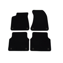 Car textile mats black AUDI A8 (2010-...) LUXUS