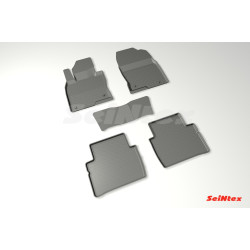 Car rubber floor mats black SEINTEX *BORT* MAZDA CX-5 II (2017-...)