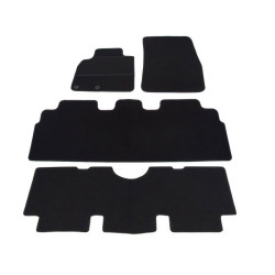Alfombrillas textiles negras para coche RENAULT ESPACE IV (7s.)(2002-2014) ECONÓMICAS