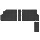 Car rubber floor mats black CITROEN JUMPY II (2007-2016) 2nd row NEGRO