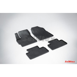 Car rubber floor mats black SEINTEX *STK* MAZDA CX-7 (2006-2009)