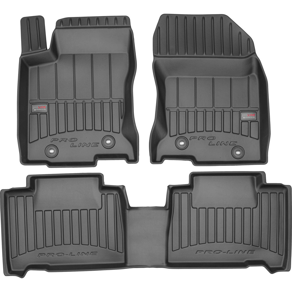 Car rubber floor mats black LEXUS NX (2014-...) 3D FROGUM