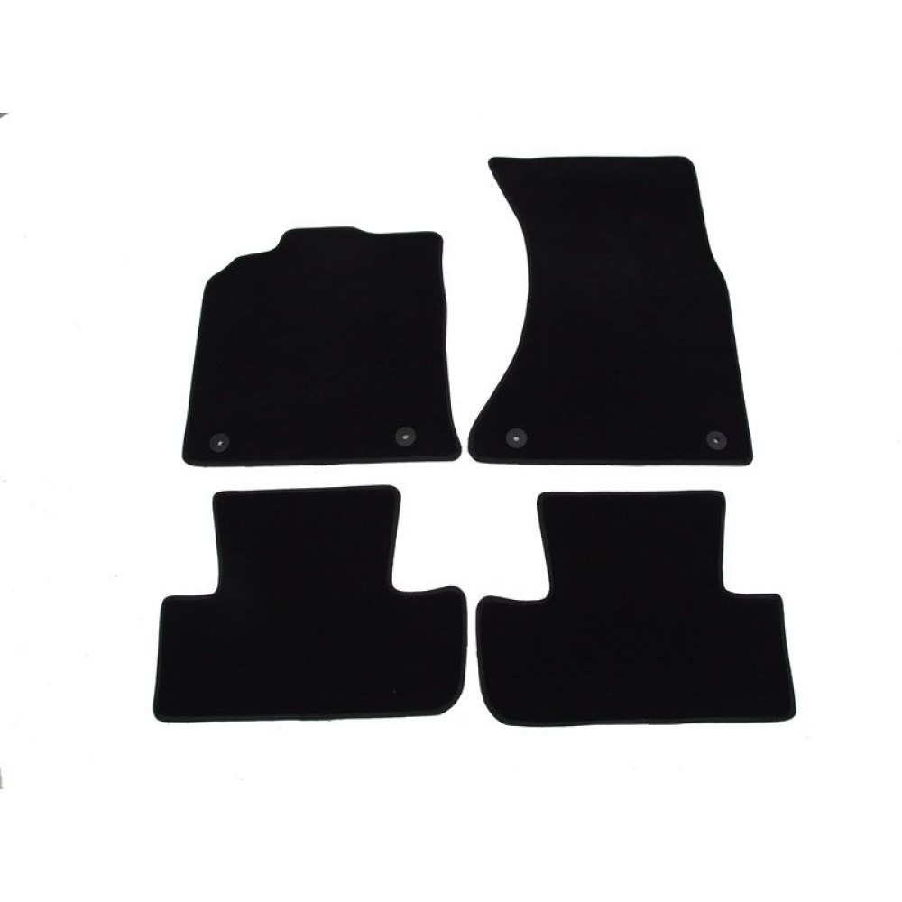 Car textile mats black AUDI Q5 (2008-2017) LUXE