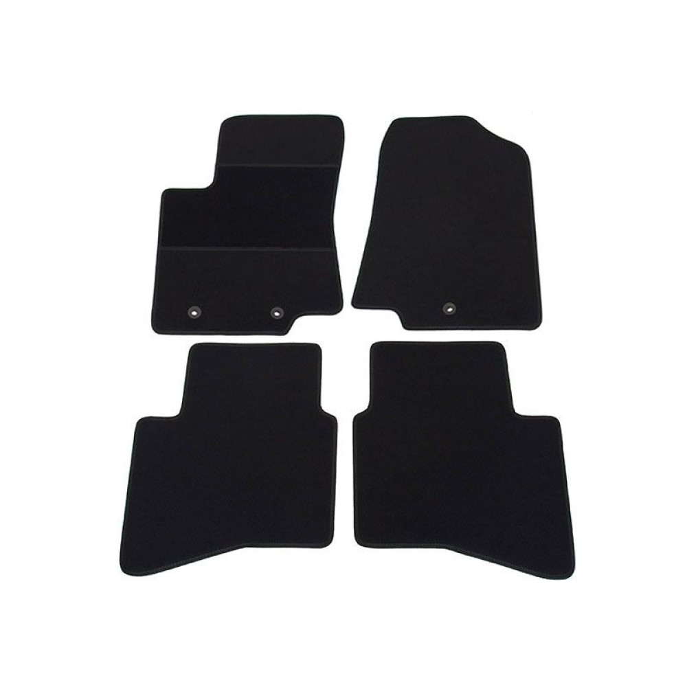 Car textile mats black KIA RIO (2011-2017) ELEGANT