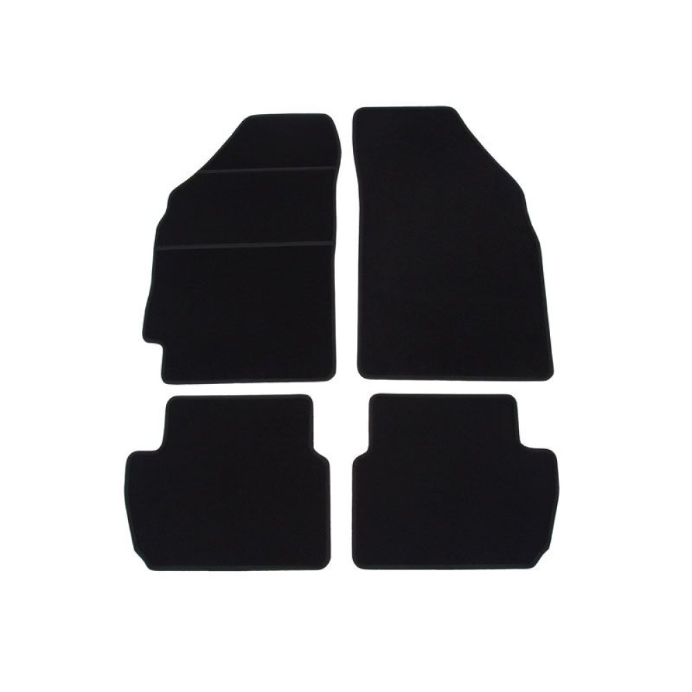 Car textile mats black CHEVROLET SPARK (2010-...) ELEGANT