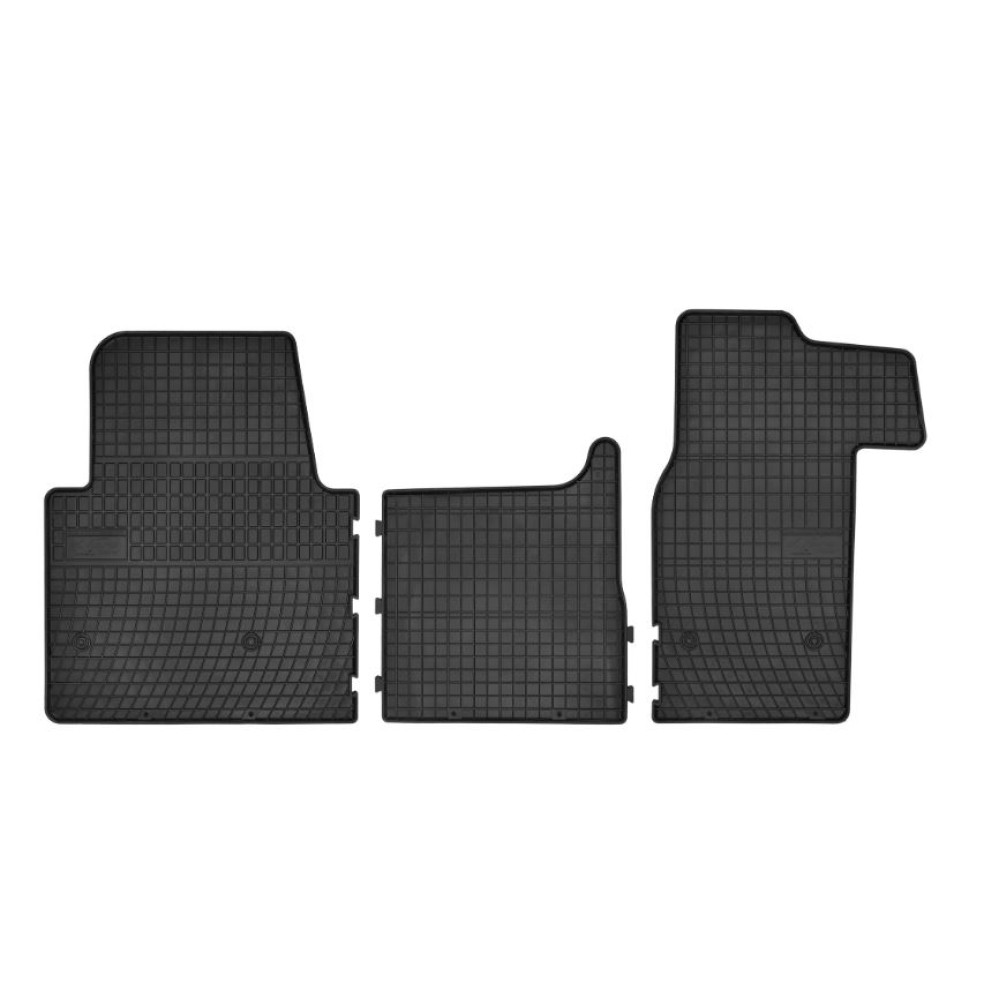 Car rubber floor mats black NISSAN NV 400 (3s.) (2010-...) NEGRO
