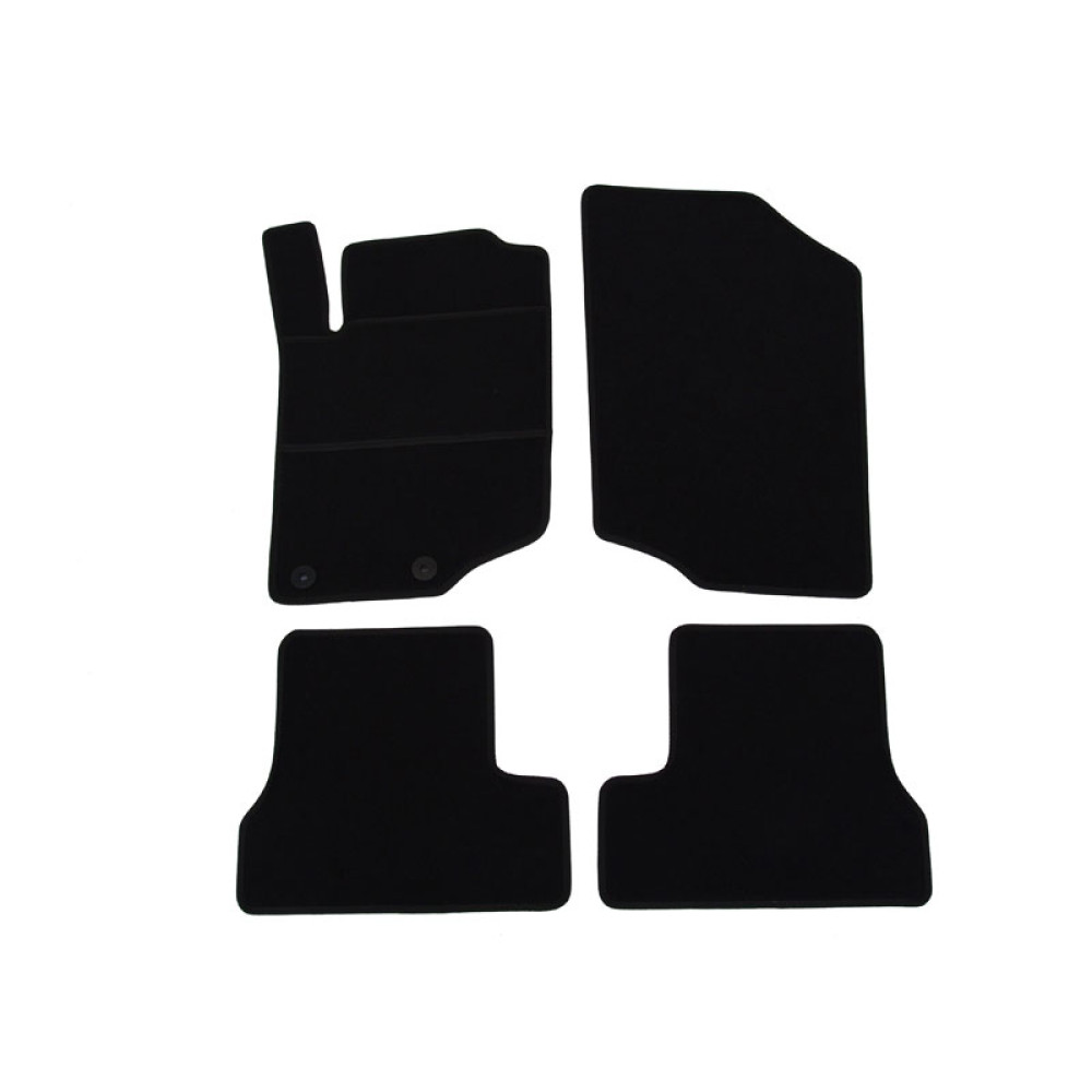 Car textile mats black PEUGEOT 207CC (2007-...) ELEGANT