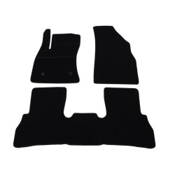 Car textile mats black FIAT DOBLO II (5s.) (2009-...) ECONOMIC