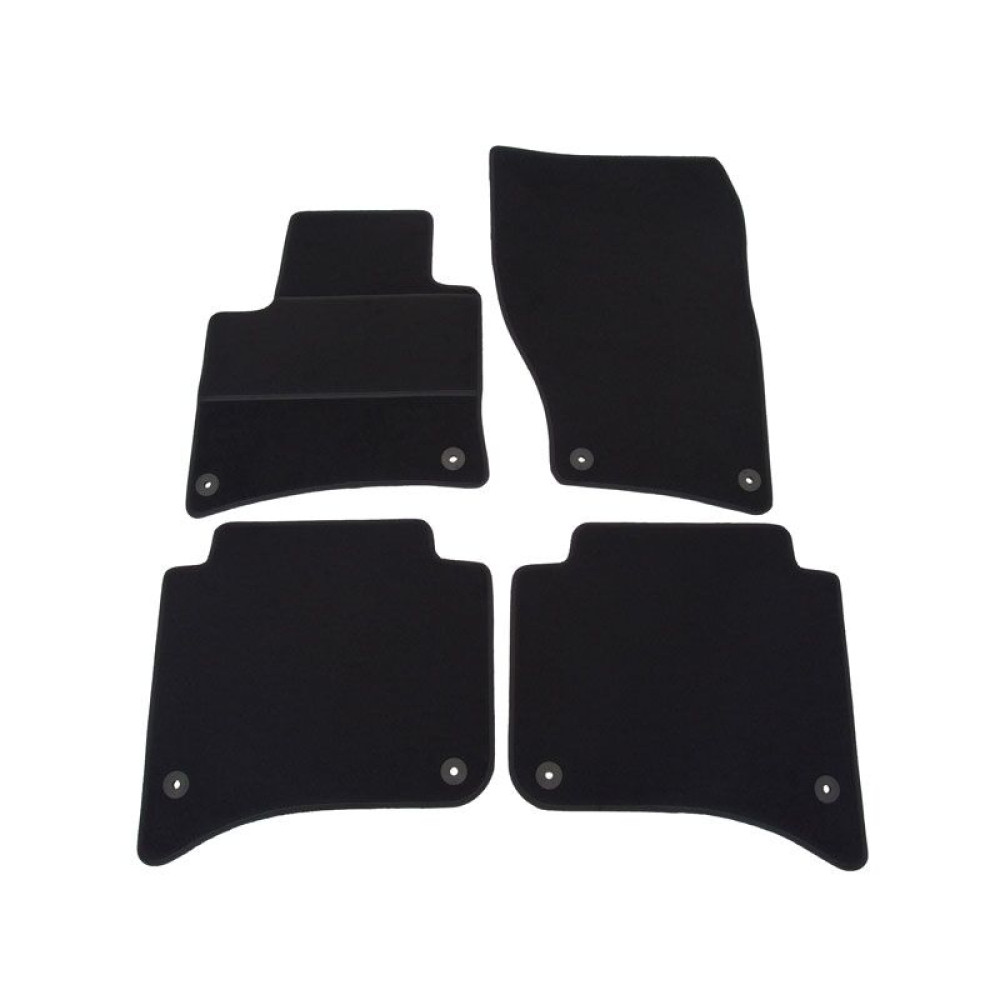 Car textile mats black VW TOUAREG I (2002-2010) ELEGANT