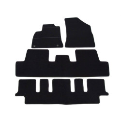 Alfombrillas textiles negras para coche PEUGEOT 5008 (7s.) (2010-2016) ELEGANT