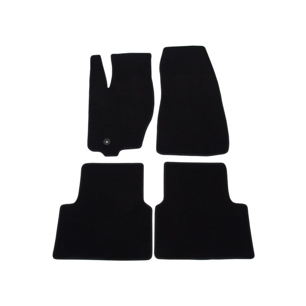 Car textile mats black JEEP GRAND CHEROKEE (2005-2010) LUXUS