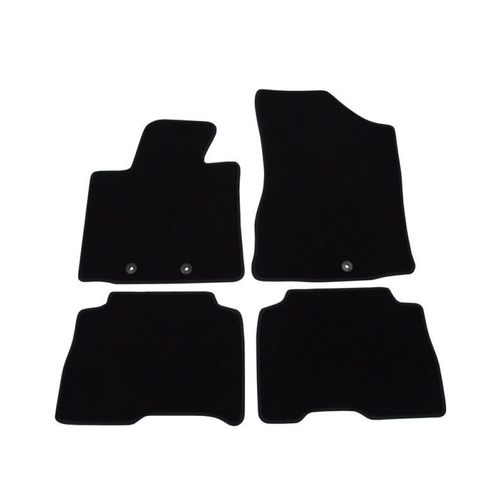 Car textile mats black KIA SORENTO II (2012-2014) LUXUS