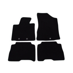Car textile mats black KIA SORENTO II (2012-2014) LUXUS