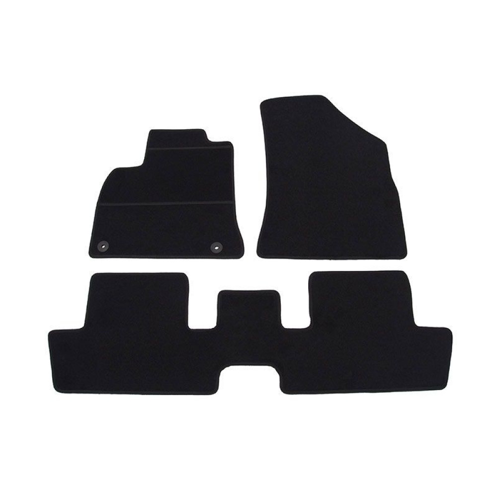 Car textile mats black PEUGEOT 3008 (2009-2016) ELEGANT