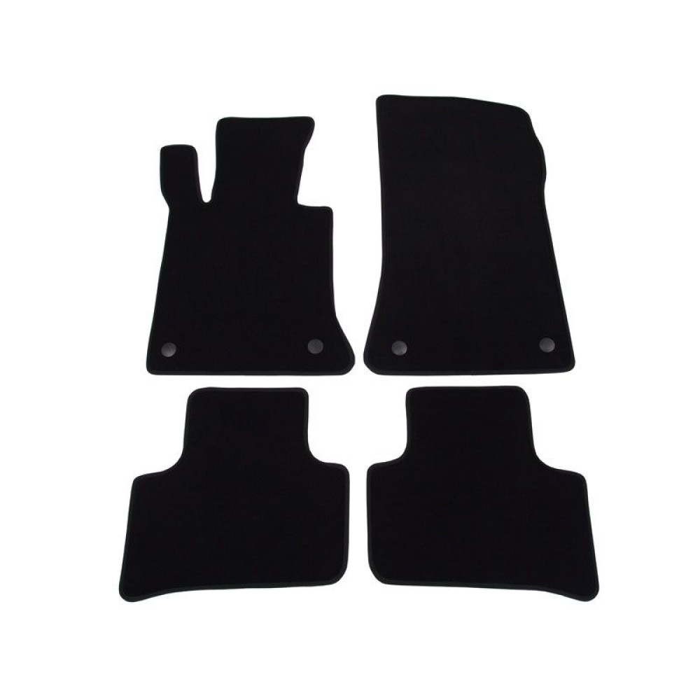 Car textile mats black MB GLK-Class X204 (2013-2015) LUXUS