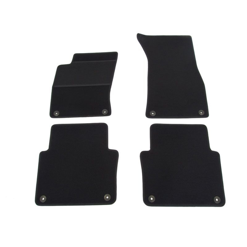 Car textile mats black AUDI A8 (2002-2009) ELEGANT