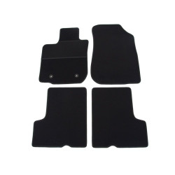 Alfombrillas textiles negras para coche DACIA LOGAN (5 uds.) (2004-2013) ECONÓMICAS