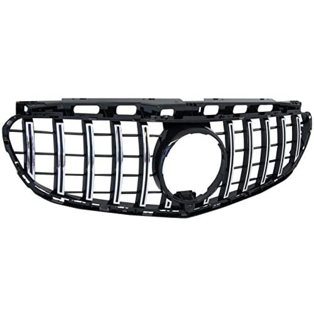 Parrilla delantera MB Clase E W212 Facelift Estilo Panamericana (2013-2016) Cromada/Negra
