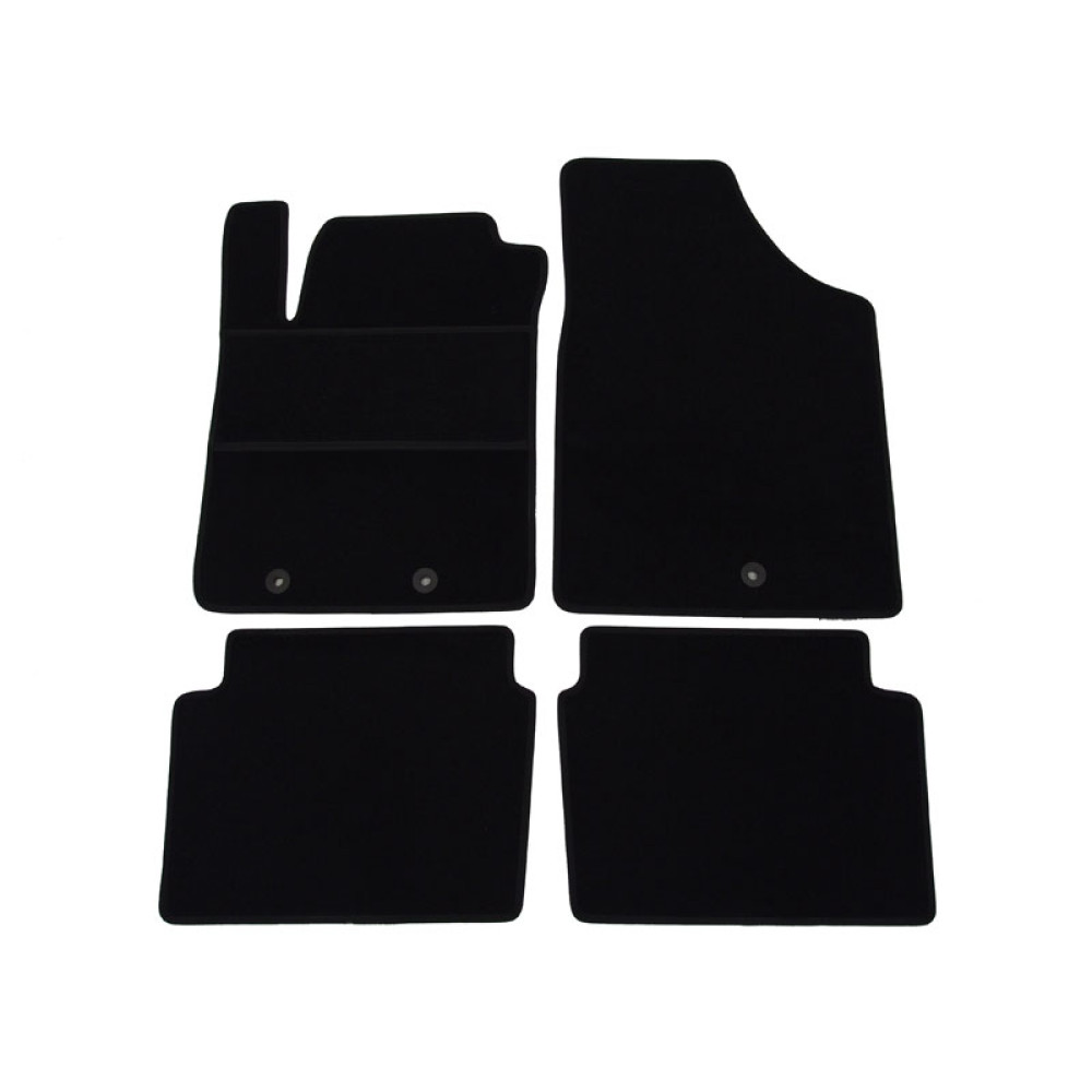 Car textile mats black HYUNDAI i10 (2008-2013) ELEGANT