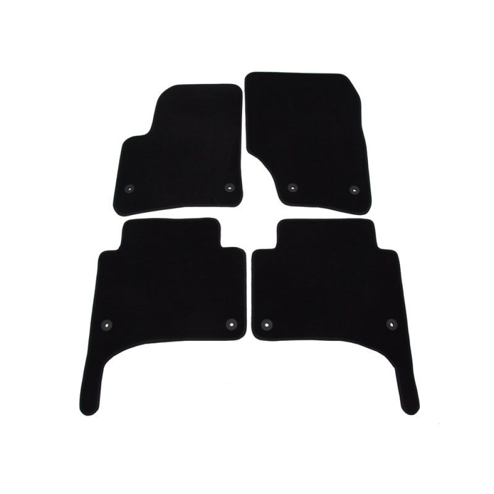 Car textile mats black VW TOUAREG I (2002-2010) LUXUS