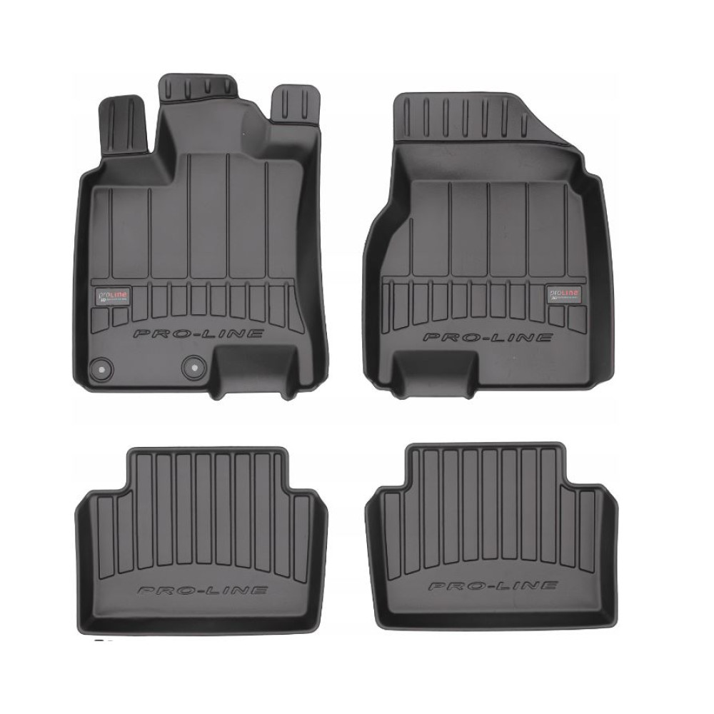 Car rubber floor mats black NISSAN QASHQAI I (2007-2014) 3D FROGUM