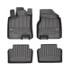 Car rubber floor mats black NISSAN QASHQAI I (2007-2014) 3D FROGUM