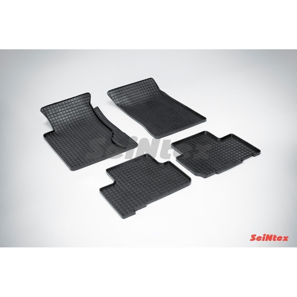 Car rubber floor mats black SEINTEX *STK* SSANGYONG REXTON (2002-2012)