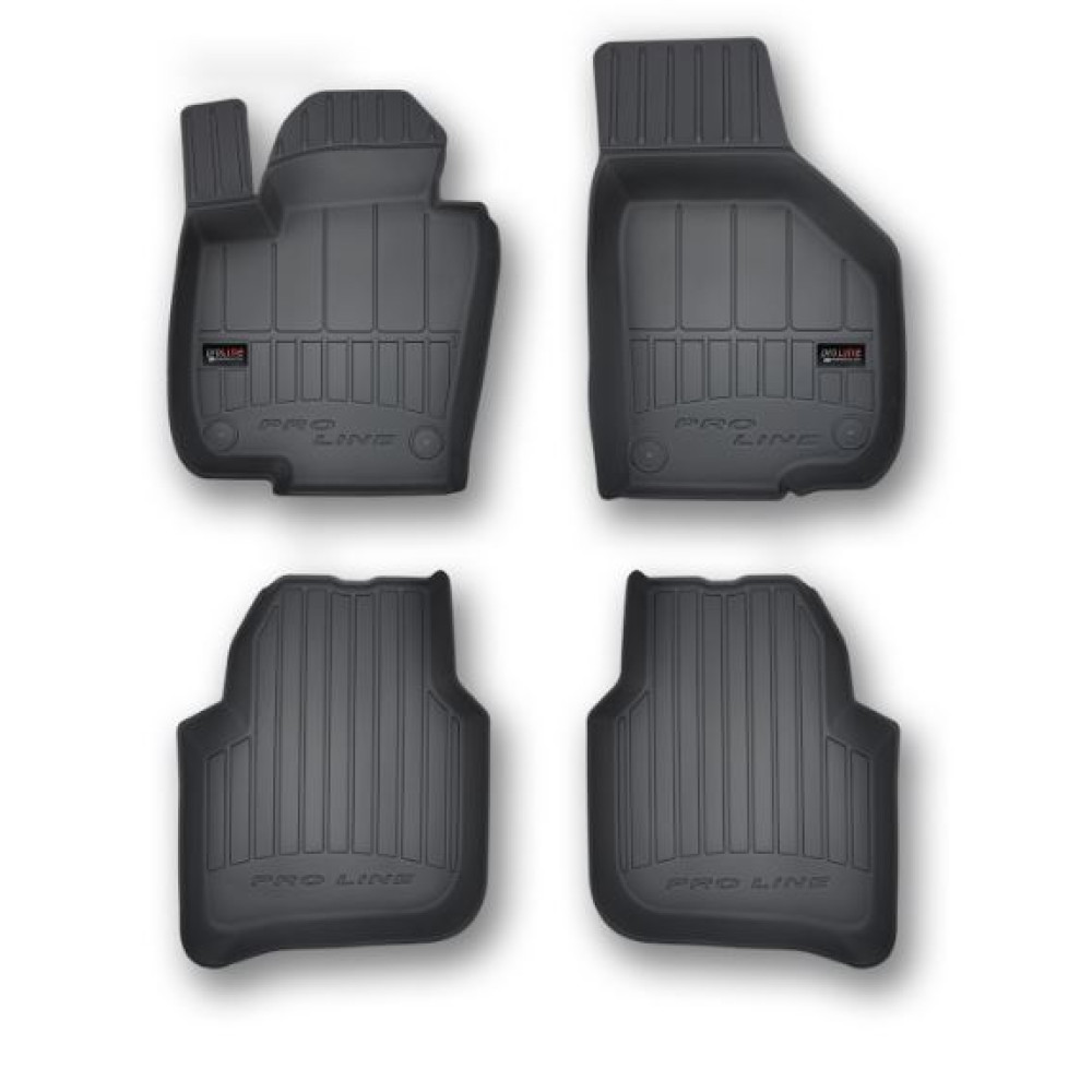 Car rubber floor mats black SKODA SUPERB II (2008-2015) 3D FROGUM