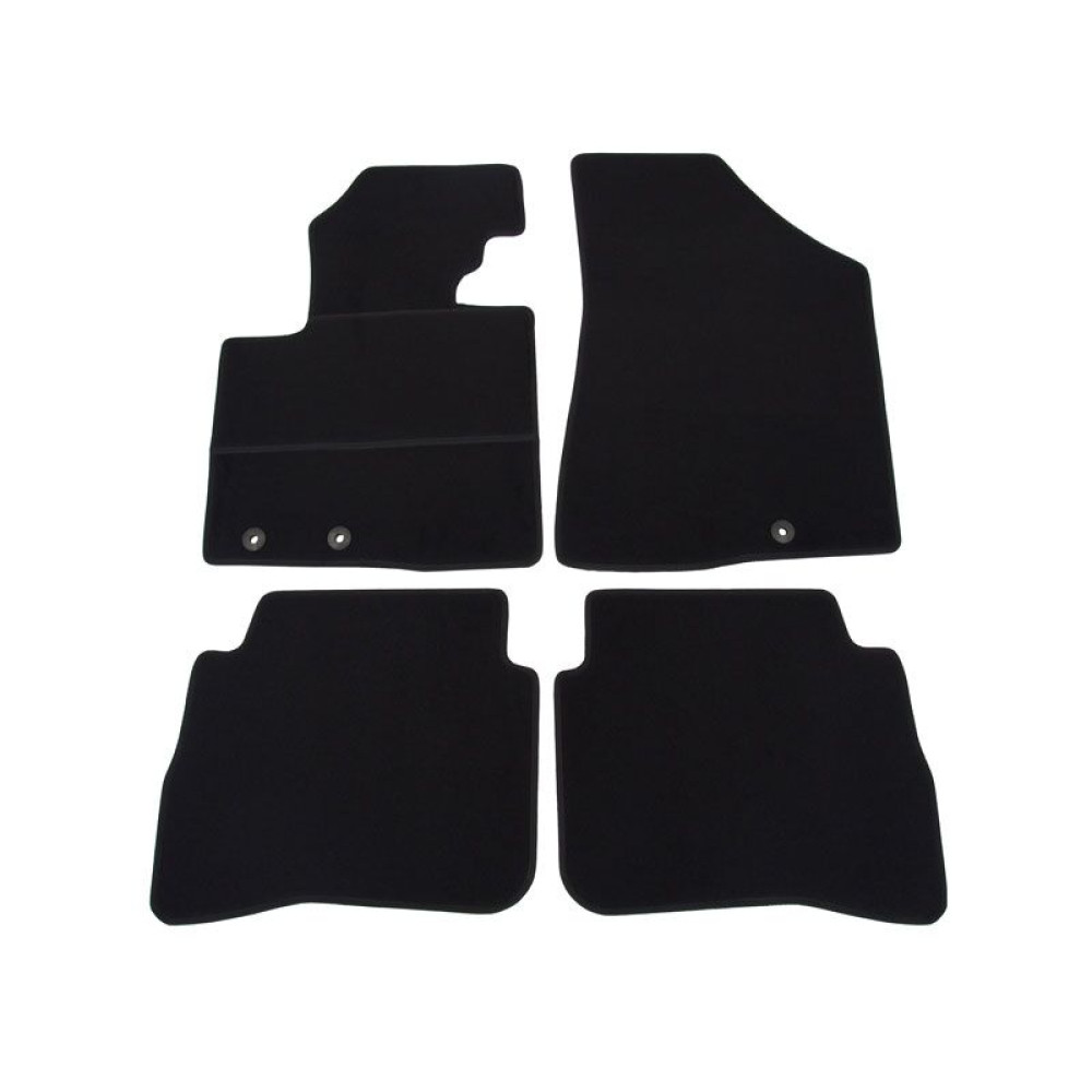 Car textile mats black KIA SORENTO (2009-2012) ELEGANT