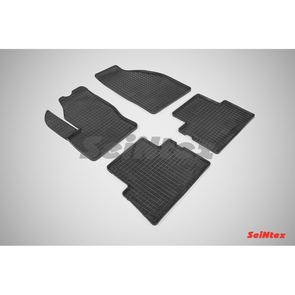 Car rubber floor mats black SEINTEX *STK* FORD C-MAX (2003-2010)