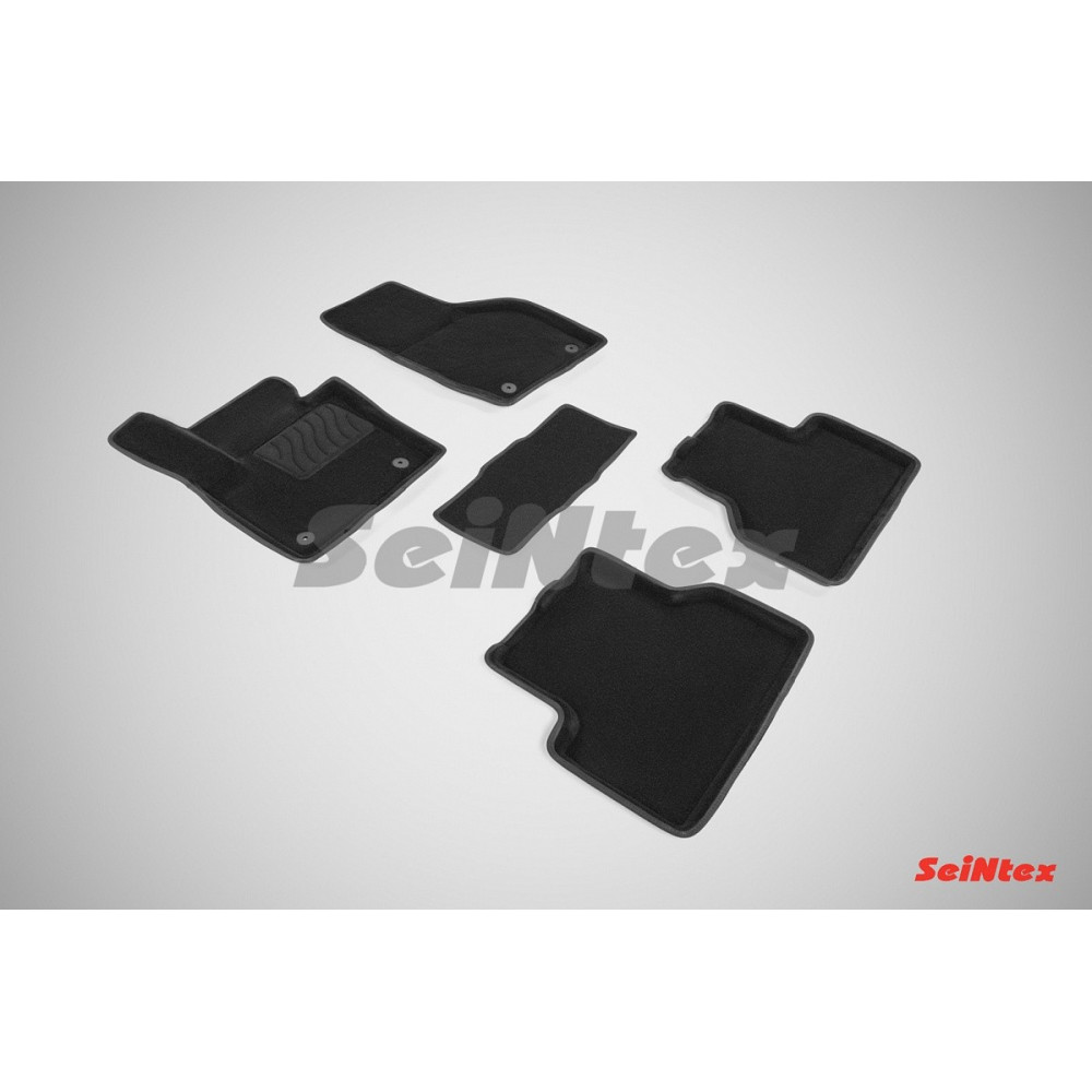 Car textile mats black 3D SEINTEX AUDI Q3 (2011-...)