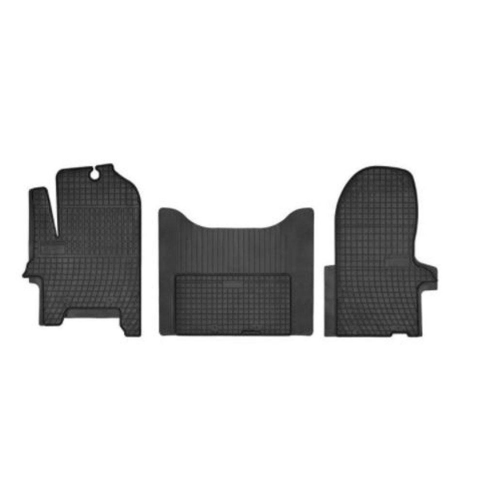 Car rubber floor mats black IVECO EUROCARGO 160 (2002-...) NEGRO