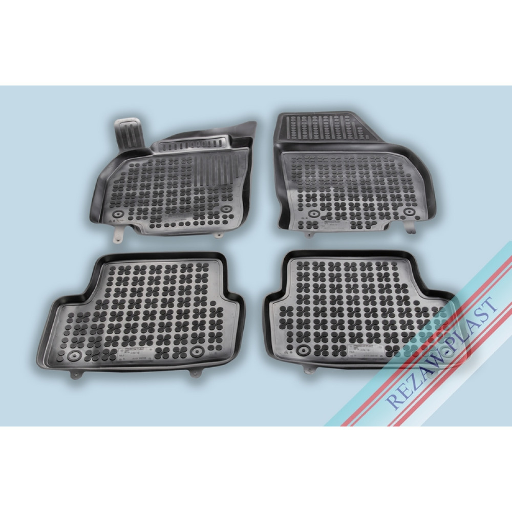 Car rubber floor mats black VW POLO (2017-...) 200125