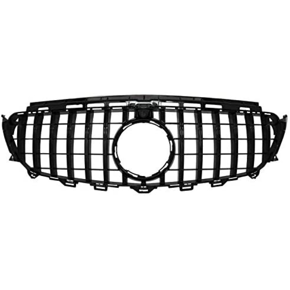 Front grill MB E-class W213 Panamericana Style Black Gloss (2016-...) 37351