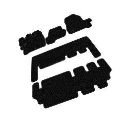 Alfombrillas textiles negras para coche FORD TOURNEO CUSTOM (9s.) (2012-...) ECONÓMICAS