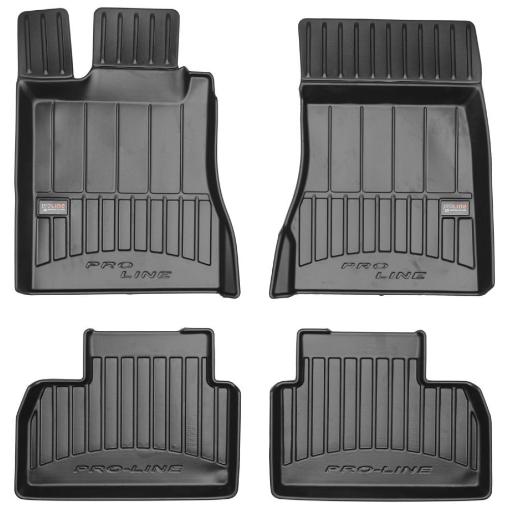 Car rubber floor mats black MB S-class W220 (1998-2005) 3D FROGUM