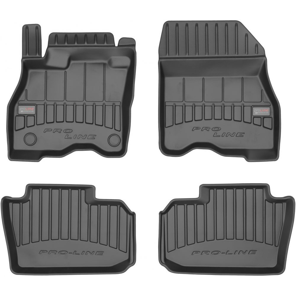 Car rubber floor mats black NISSAN LEAF II (2017-...) 3D FROGUM