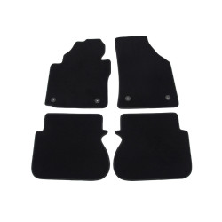 Car textile mats black VOLKSWAGEN CADDY (2015-...) LUXUS