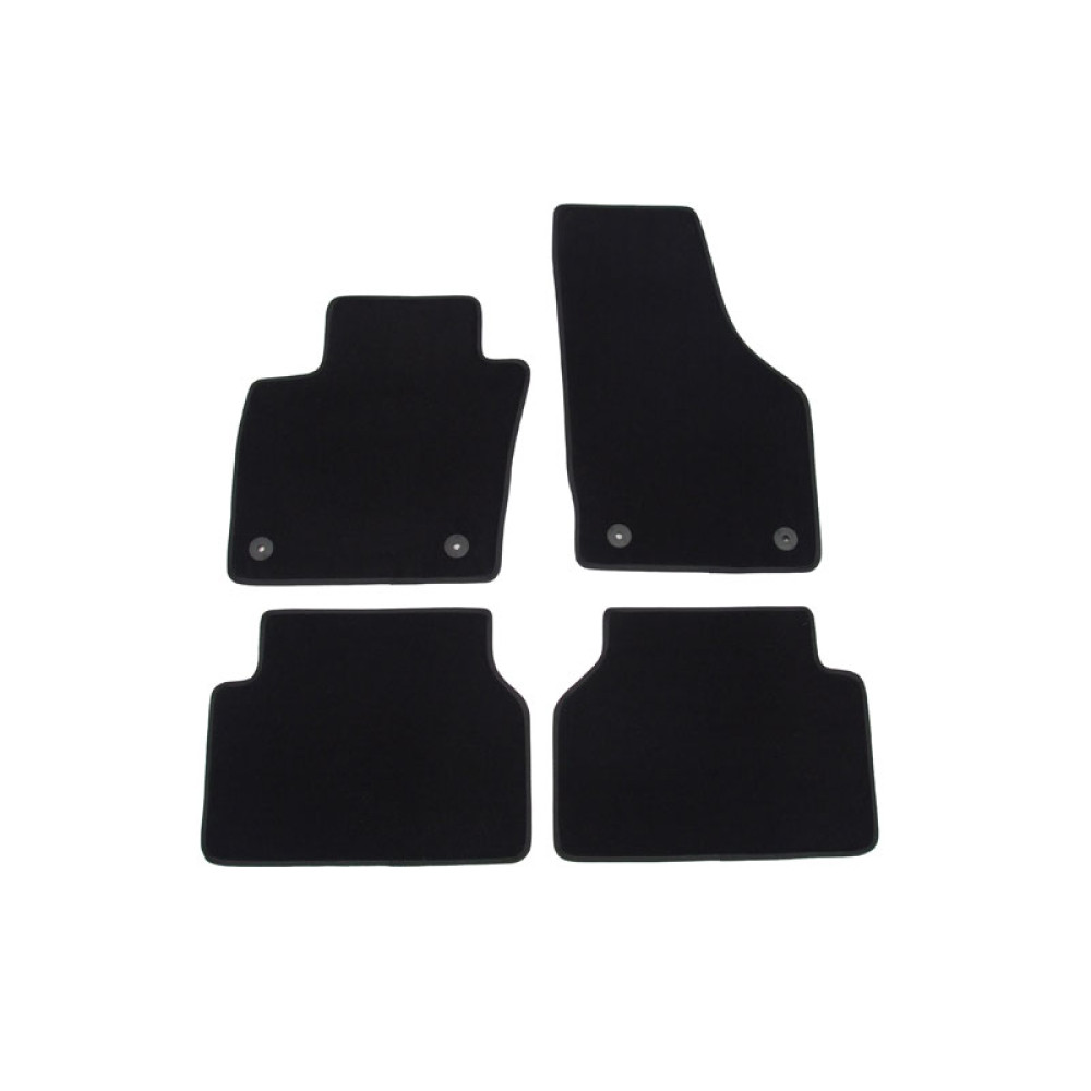 Car textile mats black AUDI Q3 (2011-...) LUXE