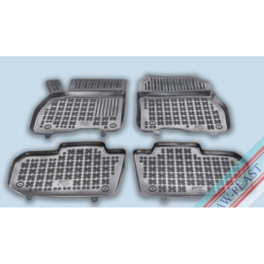 Car rubber floor mats black NISSAN LEAF II (2017-...) 201823