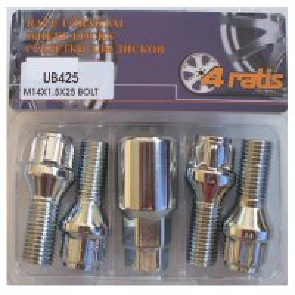 Locking wheel bolt 12x1.25x27mm conical (BIMECC) UB325