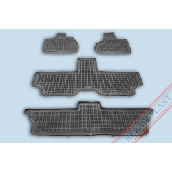 Car rubber floor mats black CHRYSLER GRAND VOYAGER (7s.)(2001-2005) 203601