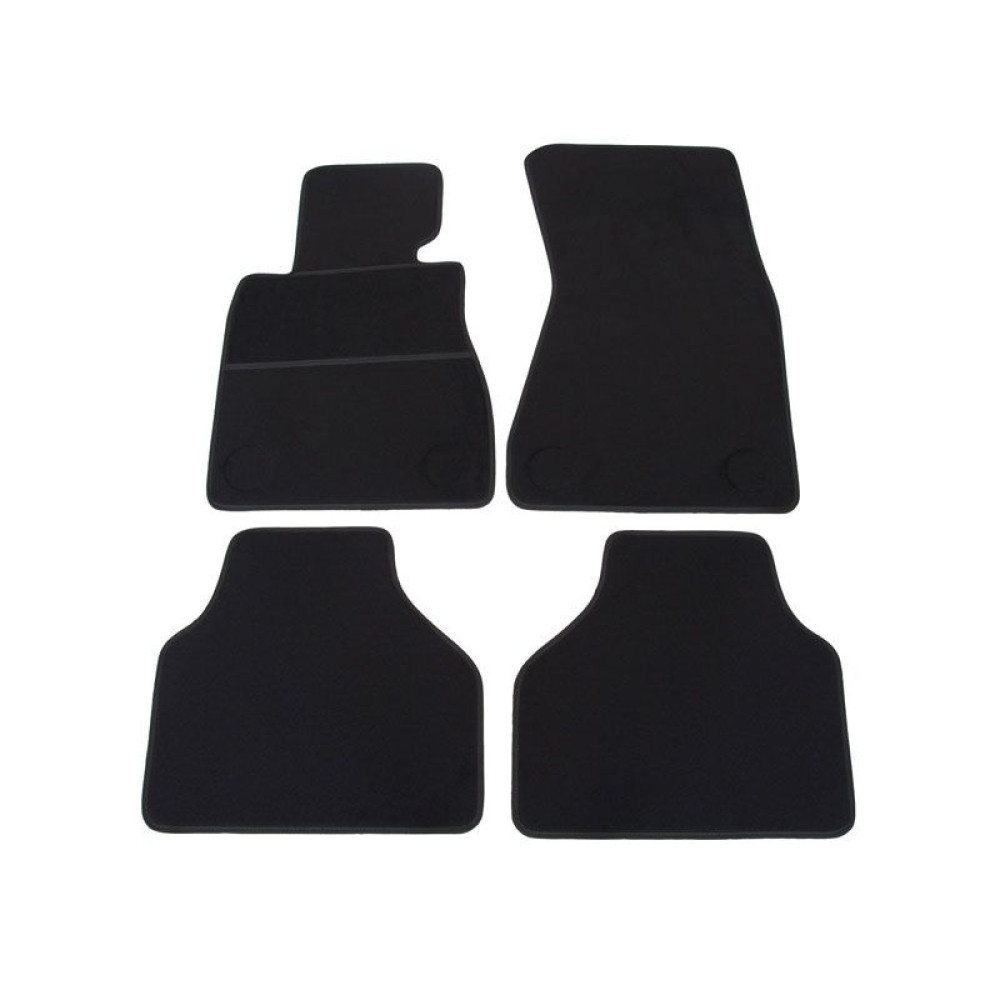 Car textile mats black BMW 7 E65 (2001-2008) ELEGANT