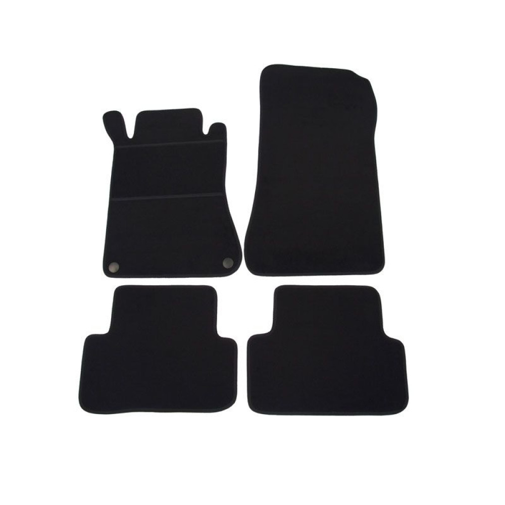 Car textile mats black MB C-Class CL203 SportCoupe (2000-2007) ELEGANT